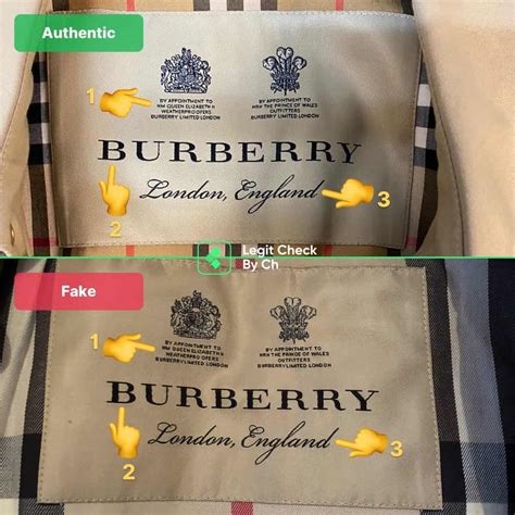 how to spot a fake burberry label|burberry coat with tag.